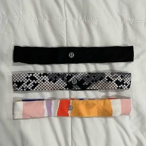 bundle of 3 lululemon headbands